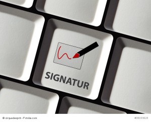 Digitale Signatur per Tastatur