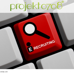 Tastatur mit E-Recruiting Aufschrift