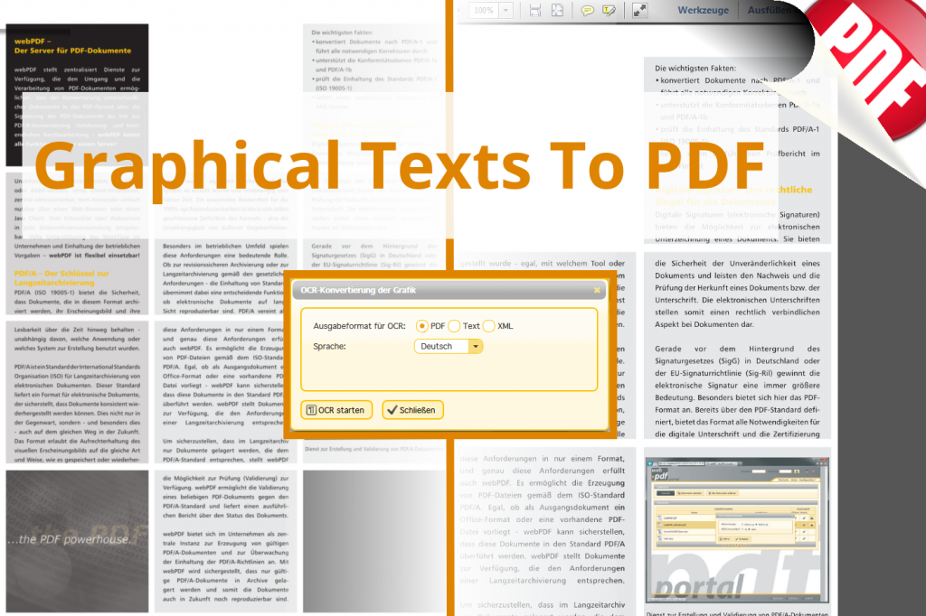 Graphical Texts To PDF Screenshot