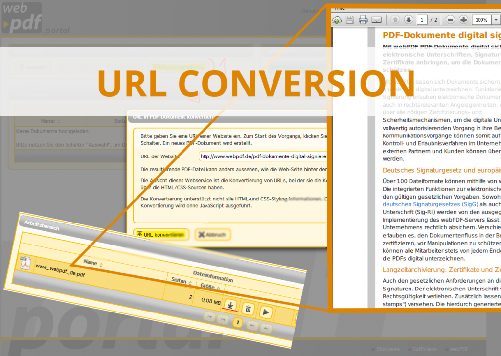 URL Conversion Bild