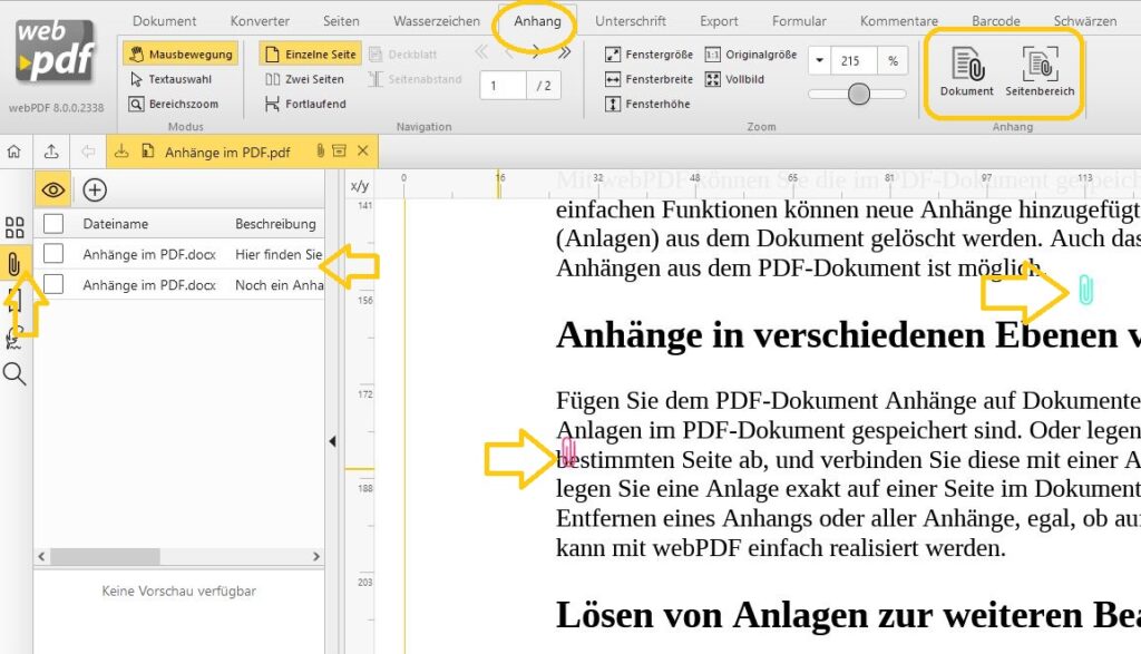 PDF Anhänge