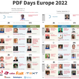 PDF Days 2022 Agenda